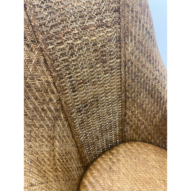 90s Bamboo Arm Chairs Attributed to Ralph Lauren Only One . For Sale In Miami - Image 6 of 12