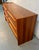 Wood Vintage Danish Six-Drawer Teak Dresser W/ Sculpted Handles For Sale - Image 7 of 11