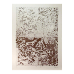 Francois Rouan Figure Miroir C. 1980 Original Print