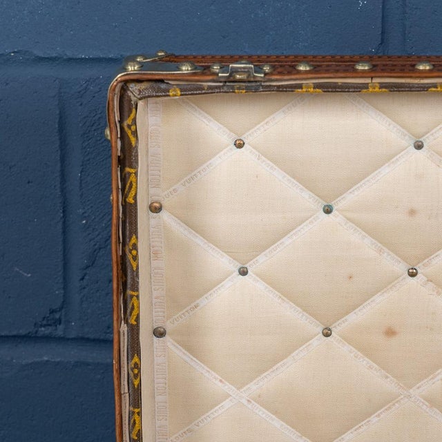 Antique Hat Trunk in Monogram Canvas from Louis Vuitton, France, 1910 For Sale - Image 14 of 18