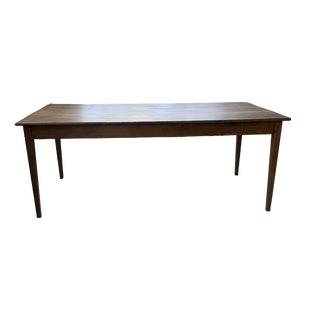 Oak Farmhouse Table with Spindle Legs, 1950 For Sale