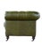 Matthew Izzo Home Churchill Tufted Leather Love Seat For Sale In New York - Image 6 of 6
