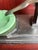 Frankart Style 1930's Nude metal lady with green glass ashtray. Signed to back of column. Made in New York probably dating...