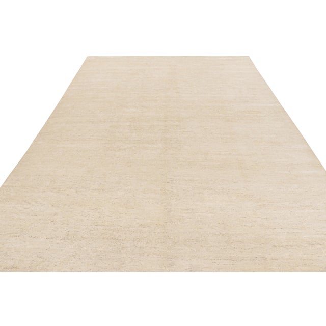 2010s Rug & Kilim’s Contemporary Textural Rug in Beige, Cream and White Tones For Sale - Image 5 of 8
