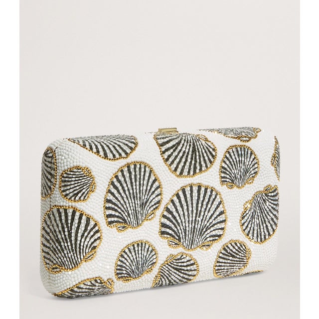 2020s 2025 Judith Leiber Mollusk Aurum Crystal Evening Bag Clutch Shoulder Minaudiere For Sale - Image 5 of 10