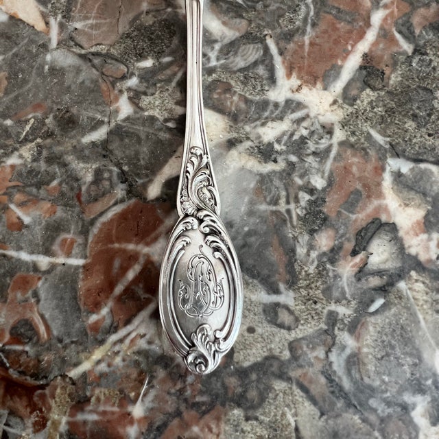 Gold Louis XV Style Mocha Spoons in Silver and Vermeil, France, 19th Century, Set of 12 For Sale - Image 8 of 18