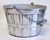 Silver Vintage Centrumetal Barrel Basket Motif Ice Bucket For Sale - Image 8 of 10