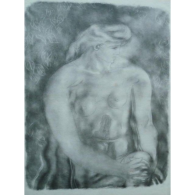 Georges Braque (1882-1963) Nude Model with Leaves Lithograph and stencil (Jacomet process) heightened with pencil Signed...