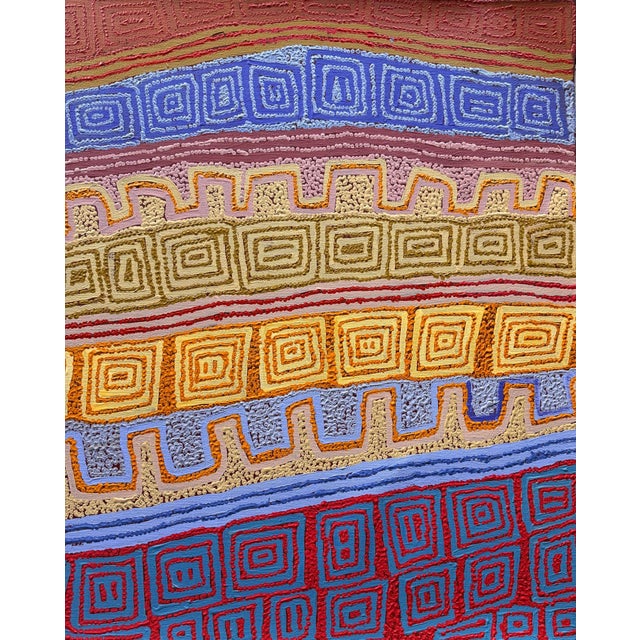 Aboriginal Contemporary Painting Tingari by Patrick Tjungurrayi Provenance For Sale In Atlanta - Image 6 of 12