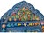 Early 21st Century Hand-Painted Moroccan Mirror With Arched Window Design For Sale - Image 5 of 8