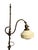 1910s Floor Lamp With Adjustable Height and Glass Shade #2603 For Sale - Image 4 of 9