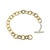 David Yurman David Yurman Chain Collection 18k Gold Silver Two Tone 10mm Oval Link Bracelet For Sale - Image 4 of 8