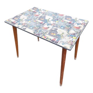 Mid-Century Fruit Formica Kitchen Table, 1960s For Sale