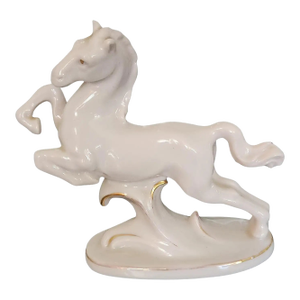 Antique Porcelain Horse Gold Trim Erphila Germany