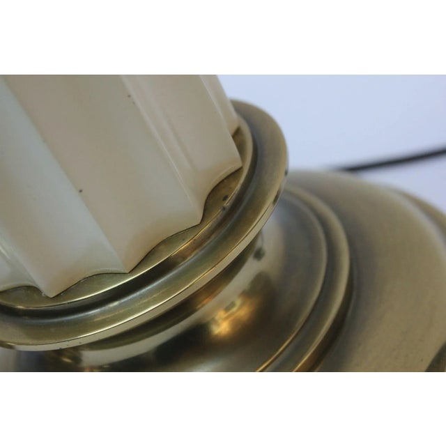 Pair of Vintage Brass Column Table Lamps by Stiffel For Sale - Image 10 of 13