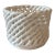 Mid Century Berardos Pottery Ceramic Woven Basket or Lattice Bowl For Sale