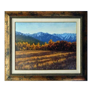 Stephen Smalzel "Aspen From Hunter Creek" Original Oil Painting on Canvas Custom Framed