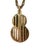 Mid-Century Modern Vintage Signed Crown Trifari Gold Tone Rope Chain Necklace With Black Bakelite For Sale - Image 3 of 7