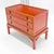 Red Orange Lacquer Chinoiserie Hand Painted Three Drawers Dresser Large Stand For Sale - Image 10 of 12