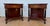French Empire Wood Nightstands with Marquetry and Black Columns, 1935, Set of 2 For Sale - Image 12 of 15