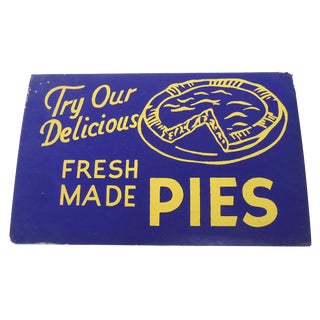 40s "Pies" Diner Sign For Sale
