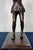 Mid 20th Century Mid 20th Century Mid Century Modern Solid Cast Brass Tennis Player Statue – Antiqued Patinated Brass Female Athlete Sculpture - Unsigned For Sale - Image 5 of 10