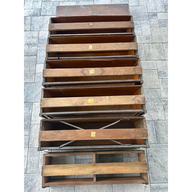 American Antique Tiger Oak Globe Wernicke Co. 7 Piece Sectional Bookcase Standard C 9 1/2 Unit For Sale - Image 3 of 12