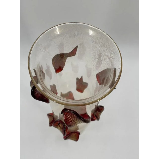 Postmodern Foglie Vase in Murano Glass by Cleto Munari, Italian, 2004 For Sale - Image 3 of 10