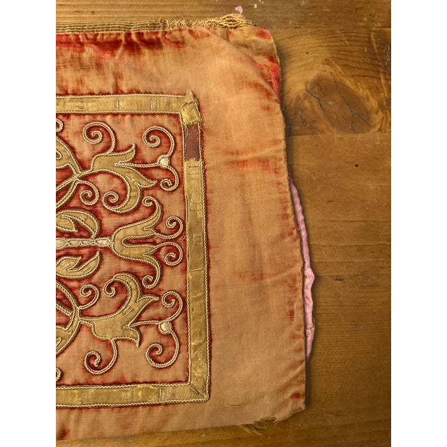 Mid 19th Century Italian Embroidered Pillow For Sale In New York - Image 6 of 8