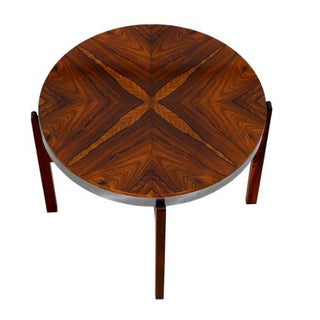 Brazilian Rosewood Round Coffee | Accent Table For Sale