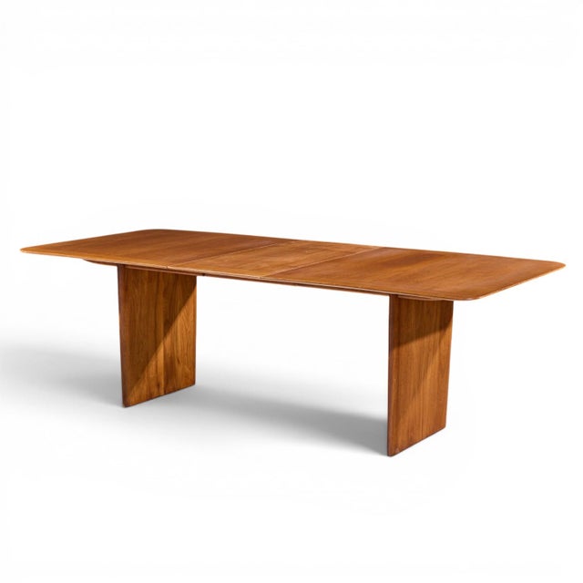 Robsjohn Gibbings for Widdicomb Mid Century Walnut Expanding Dining Table With 2 Leaves For Sale - Image 11 of 13