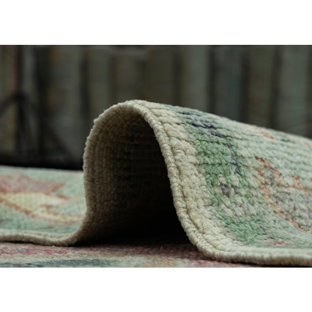 Textile Turkish Oushak Runner Rug 2'11" x 20'8" #17512 For Sale - Image 7 of 8