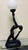Elegant Art Deco Style Black Women Figural Table Lamp With Frosted Globe Shade Hollywood Regency For Sale - Image 9 of 9