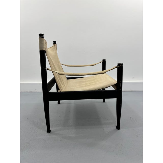 Set of Mid-Century Danish Safari Chairs by Erik Wørts for Niels Eilersen, 1960s For Sale - Image 6 of 13