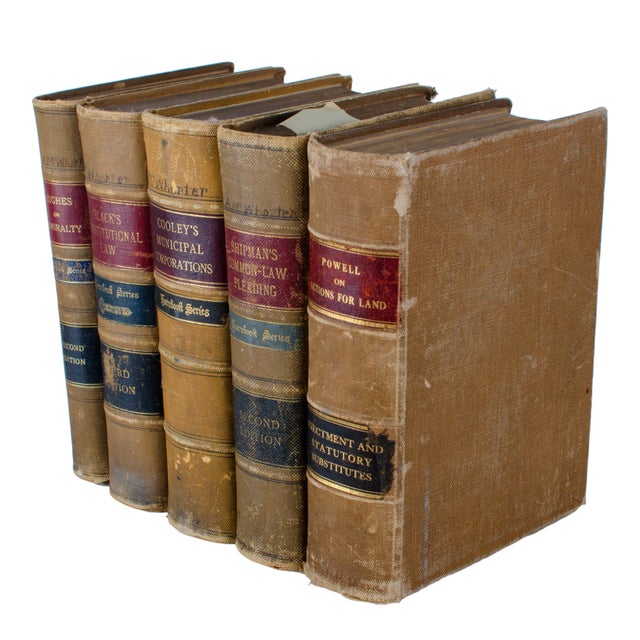 Antique Hornbook Series Law Books Set of 5 Chairish