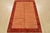 Contemporary Gabbeh Rug 4’8” X 6’9” Orange Wool Contemporary Hand-Knotted Carpet For Sale - Image 3 of 12