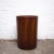 Brown Teak Cylindrical Ply Paper Bin attributed to Schreiber, 1970s For Sale - Image 8 of 8
