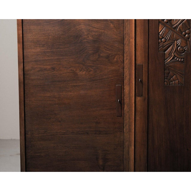 Art Deco Walnut Sideboard by Jacques Philippe, France, 1930s For Sale - Image 10 of 18