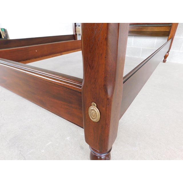 Henkel Harris Mahogany King Size Poster Bed For Sale - Image 11 of 15