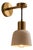 Handmade Brass Wall Sconce With White Shade | Mid-Century Modern Hallway Lighting For Sale
