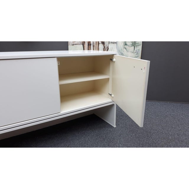 White Space Age White Sideboard, 1970s For Sale - Image 8 of 12