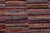 Contemporary Abstract Rust/Blue High Low Wool Rug - 9'0'' X 11'10'' For Sale - Image 3 of 8