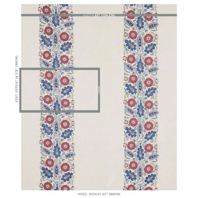 Anatolia Embroidery features an elegant and purposely asymmetrical arrangement of stylized leaves and flowers that evoke...