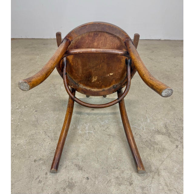 Antique Bentwood Thonet Style Accent / Corner Chair by Luterma, Estonia For Sale - Image 12 of 12