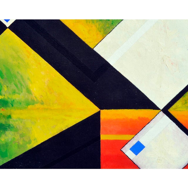 Abstract Expressionism White Abstract Cubes -- San Francisco Abstract Expressionist School by James McCray For Sale - Image 3 of 6