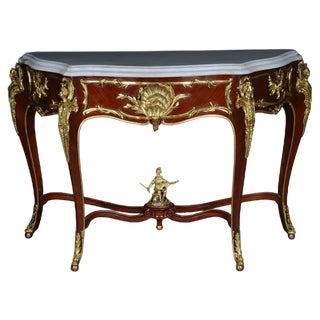 Console Table in Style of Francois Linke, Paris For Sale