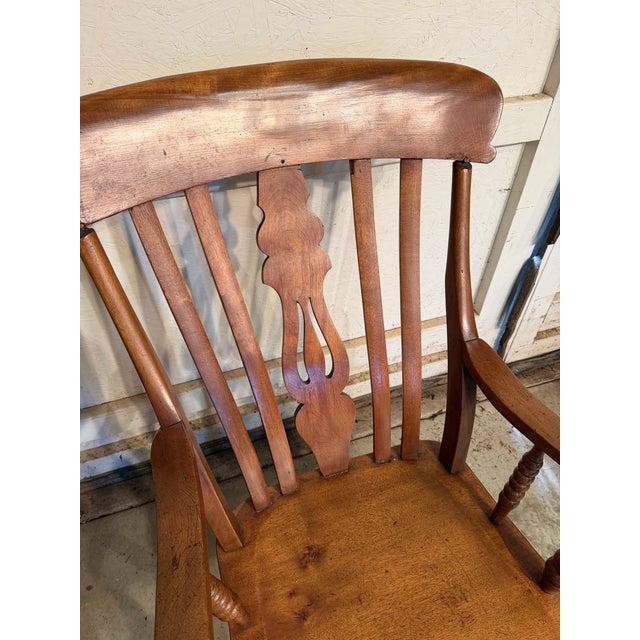 Antique Walnut Armchair For Sale In Nashville - Image 6 of 8