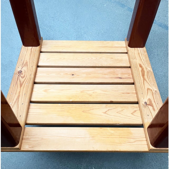 Vintage Pinewood and Plastic Outdoor Couch Table, 1970s For Sale - Image 13 of 18