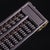 Chinese Vintage Black Sandalwood Abacus With Gilt Mounts & Gemstone Inlay For Sale - Image 3 of 9