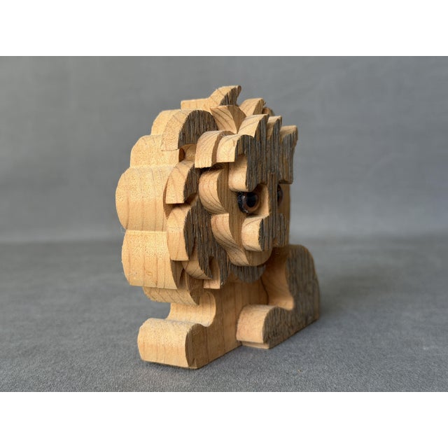 Wooden sculpture by Fausto Sangiovanni, Orvieto, Italy, ca. 1975 – Vintage Italian design Zoomorphic wooden sculpture,...